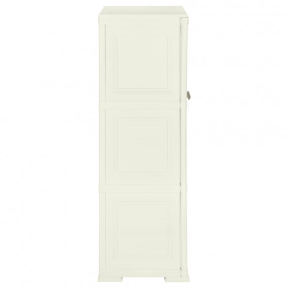 Armoire plastique 79x43x125 cm design bois glace à la vanille