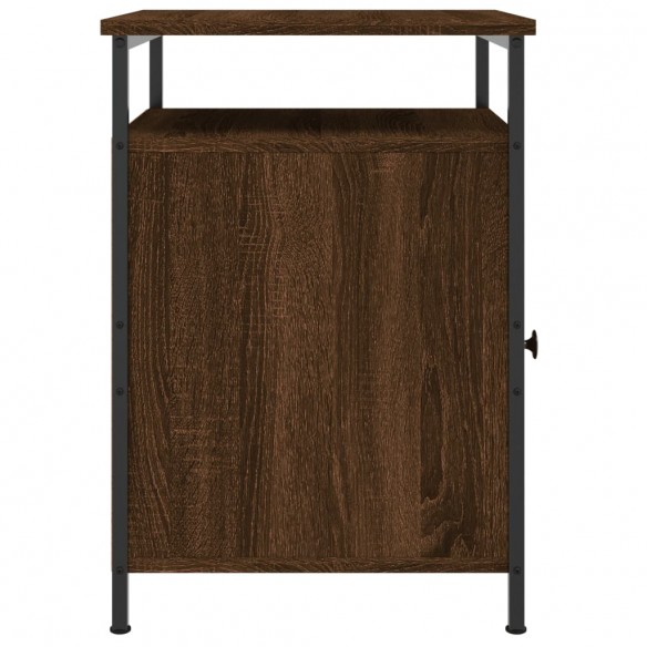 Table de chevet chêne marron 40x42x60 cm bois d'ingénierie