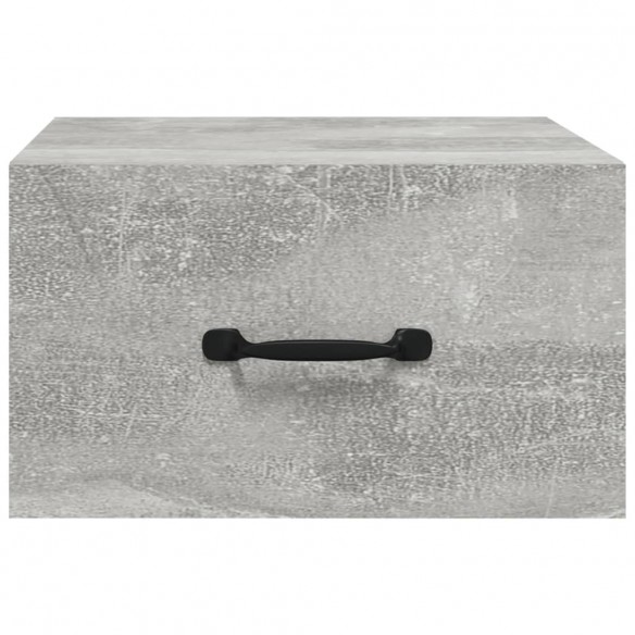 Tables de chevet murales 2 pcs Gris béton 35x35x20 cm