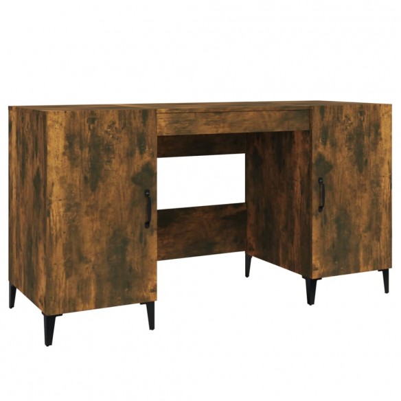 Bureau Chêne fumé 140x50x75 cm Bois d'ingénierie