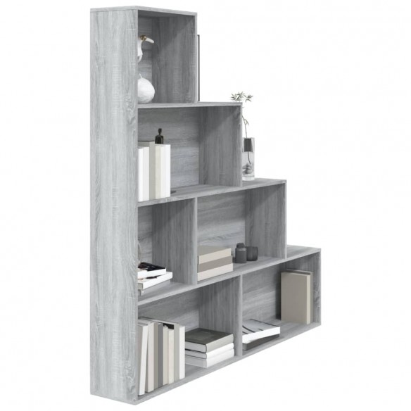 Armoire à livres Sonoma gris 155x24x160 cm