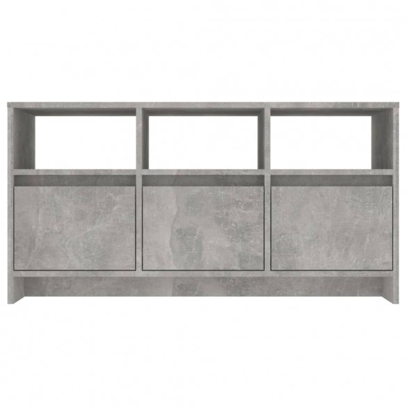 Meuble TV Gris béton 102x37,5x52,5 cm Aggloméré