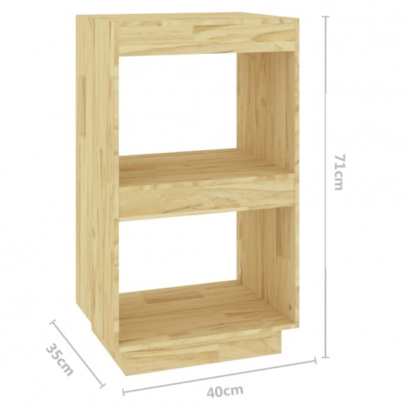 Bibliothèque 40x35x71 cm bois de pin massif