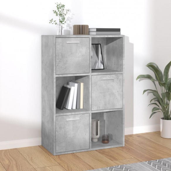 Armoire de rangement Gris béton 60x29,5x90 cm Aggloméré