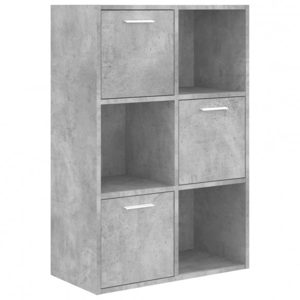 Armoire de rangement Gris béton 60x29,5x90 cm Aggloméré