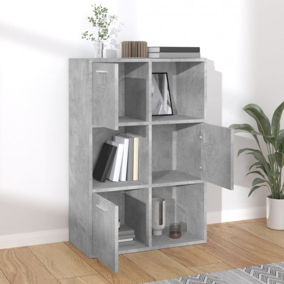 Armoire de rangement Gris béton 60x29,5x90 cm Aggloméré