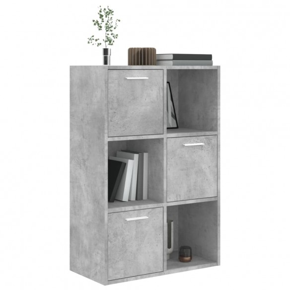 Armoire de rangement Gris béton 60x29,5x90 cm Aggloméré