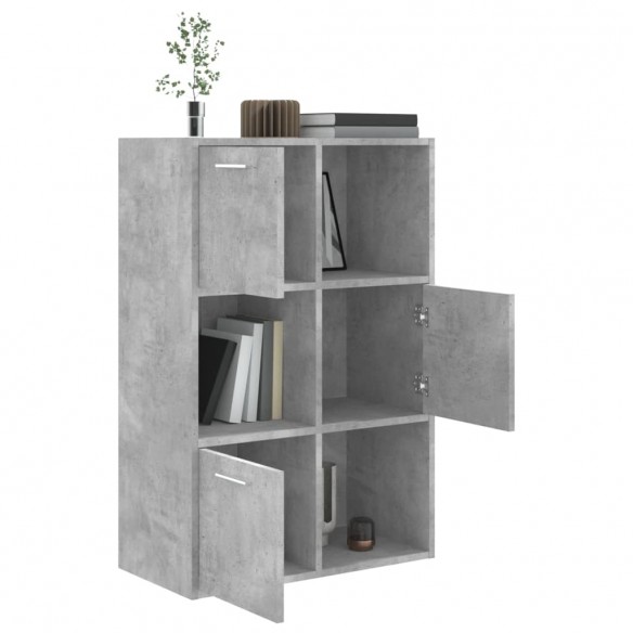 Armoire de rangement Gris béton 60x29,5x90 cm Aggloméré