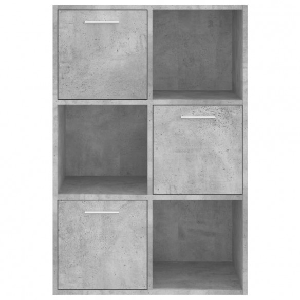 Armoire de rangement Gris béton 60x29,5x90 cm Aggloméré