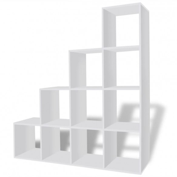 Bibliothèque/étagère 142 cm Blanc