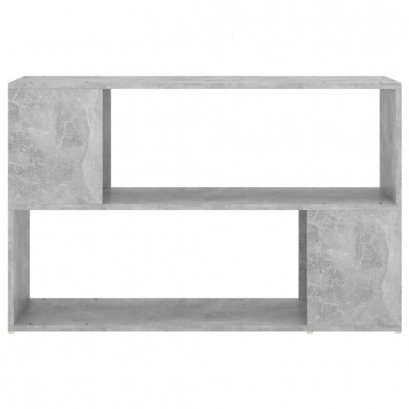 Bibliothèque Gris béton 100x24x63 cm Aggloméré