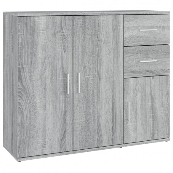 Buffet Sonoma gris 91x29,5x75 cm Bois d'ingénierie