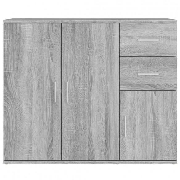 Buffet Sonoma gris 91x29,5x75 cm Bois d'ingénierie