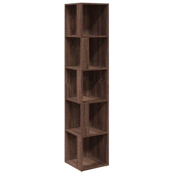 Armoire d'angle Chêne marron 33x33x164,5 cm Bois d'ingénierie