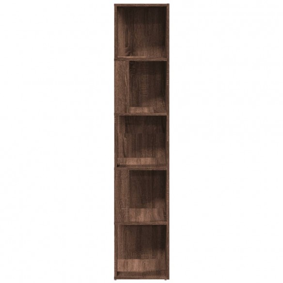 Armoire d'angle Chêne marron 33x33x164,5 cm Bois d'ingénierie