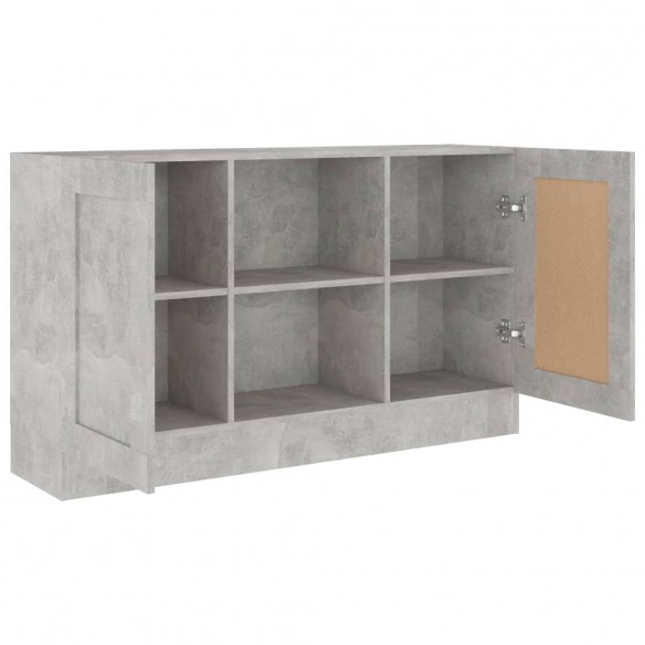 Buffet Gris béton 120x30,5x70 cm Aggloméré