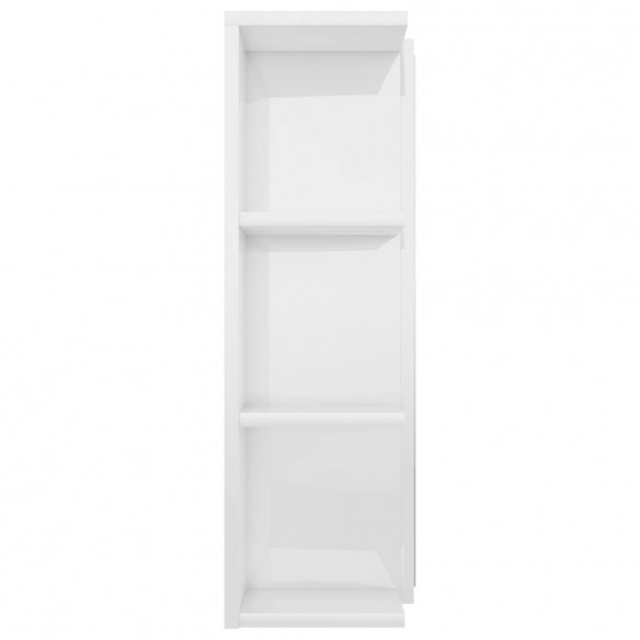 Armoire à miroir de bain Blanc brillant 80x20,5x64 cm Aggloméré