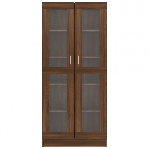 Armoire à vitrine Chêne marron 82,5x30,5x185,5cmBois ingénierie