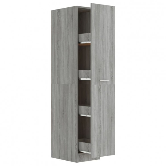 Armoire apothicaire Sonoma gris 30x42,5x150cm Bois d'ingénierie