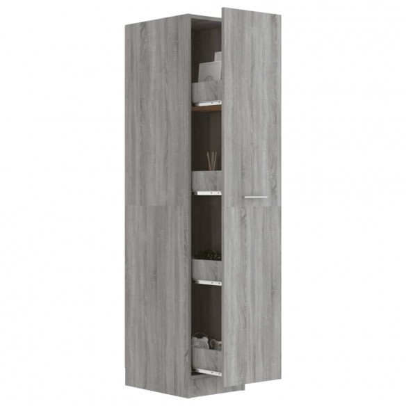 Armoire apothicaire Sonoma gris 30x42,5x150cm Bois d'ingénierie