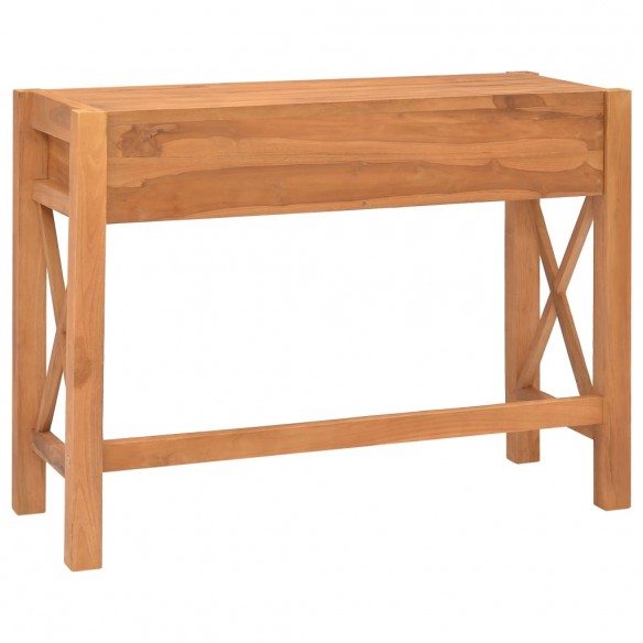 Bureau avec 2 tiroirs 100x40x75 cm Bois de teck