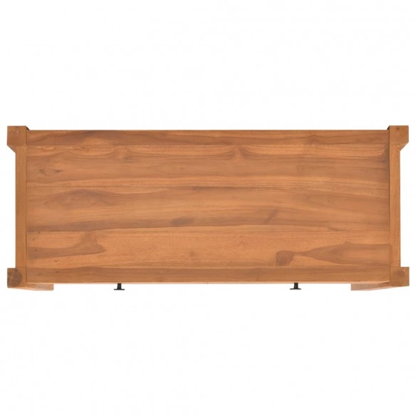 Bureau avec 2 tiroirs 100x40x75 cm Bois de teck