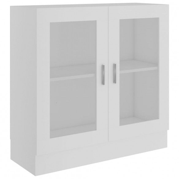 Armoire à vitrine Blanc 82,5x30,5x80 cm Aggloméré