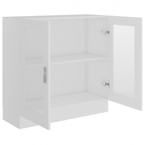 Armoire à vitrine Blanc 82,5x30,5x80 cm Aggloméré