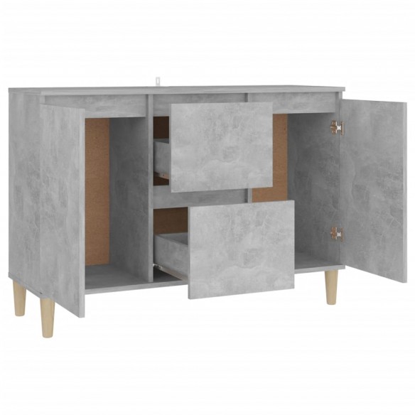 Buffet Gris béton 103,5x35x70 cm Aggloméré