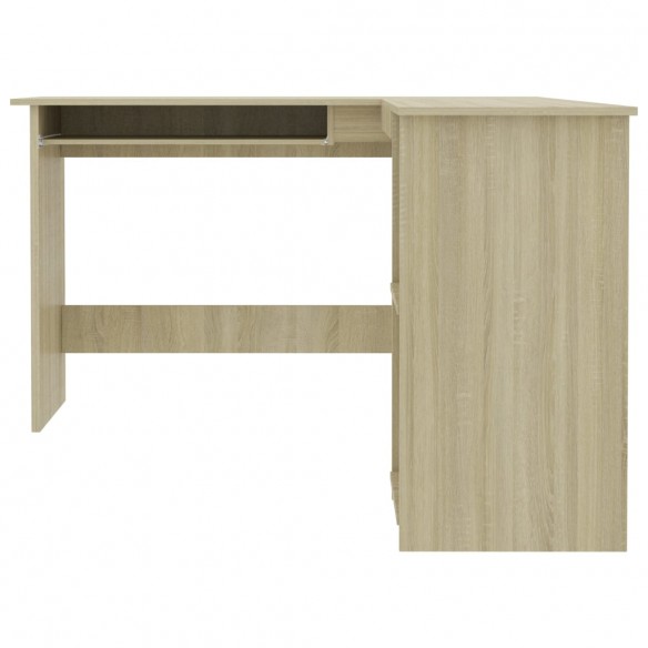 Bureau d'angle forme de L Chêne sonoma 120x140x75 cm Aggloméré