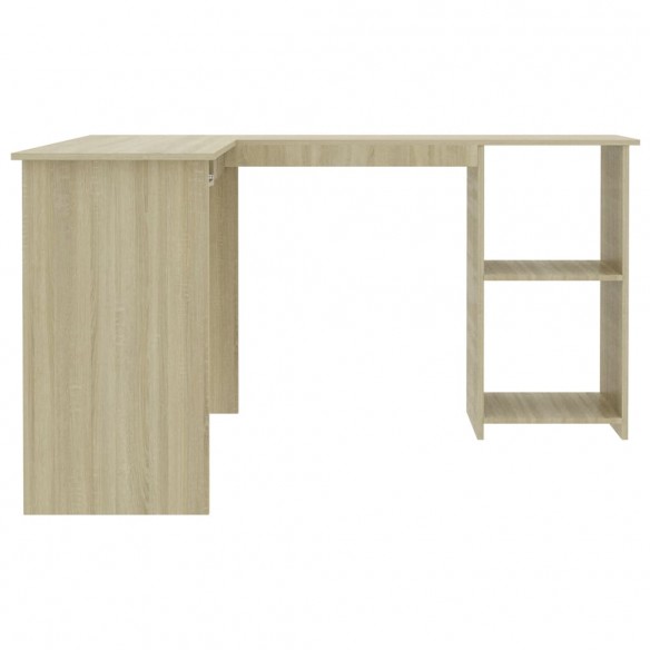 Bureau d'angle forme de L Chêne sonoma 120x140x75 cm Aggloméré