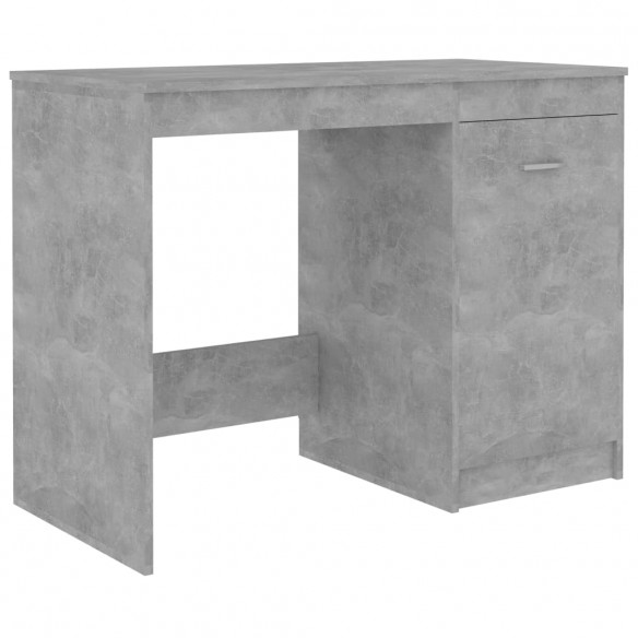 Bureau Gris béton 140x50x76 cm Aggloméré