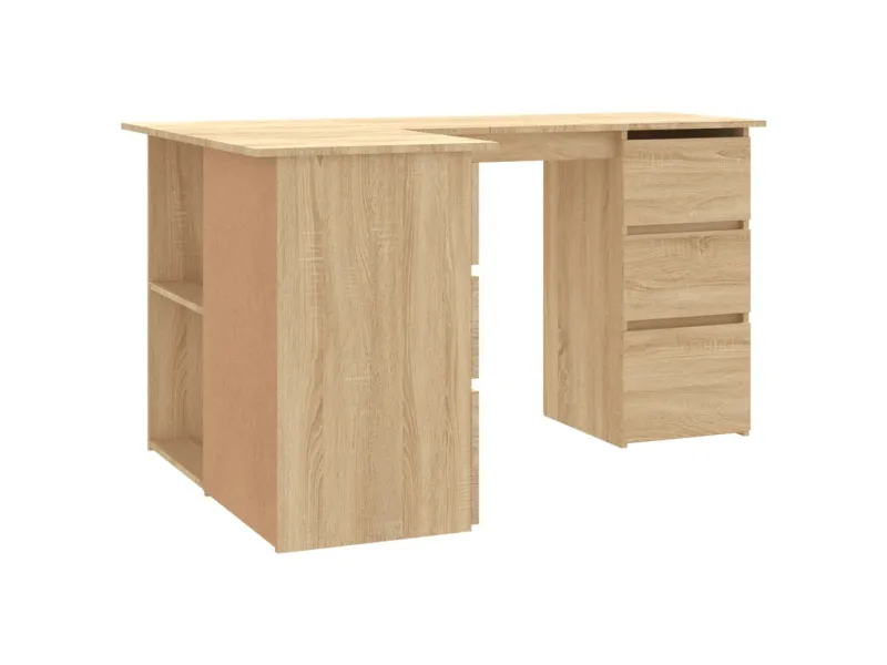 Bureau d'angle Chêne sonoma 145x100x76 cm Aggloméré