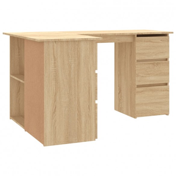 Bureau d'angle Chêne sonoma 145x100x76 cm Aggloméré