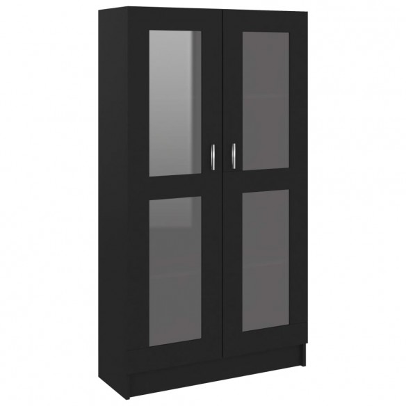 Armoire à vitrine Noir 82,5x30,5x150 cm Aggloméré