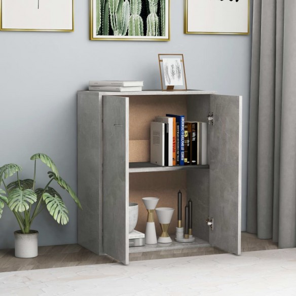 Buffet Gris béton 60 x 30 x 75 cm Aggloméré