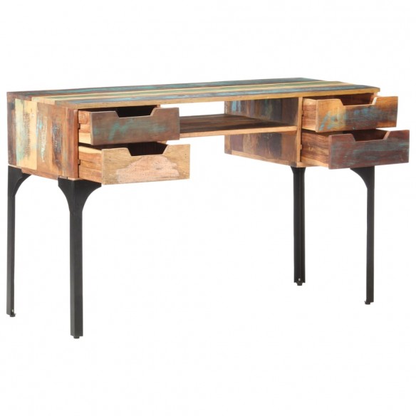 Bureau 118x48x75 cm Bois de récupération massif