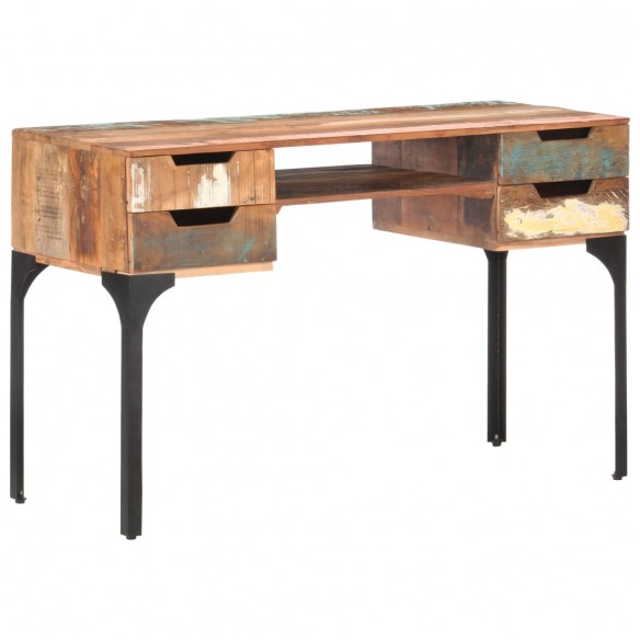 Bureau 118x48x75 cm Bois de récupération massif