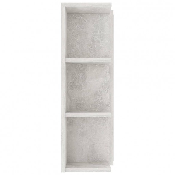 Armoire à miroir de bain Gris béton 80x20,5x64 cm Aggloméré