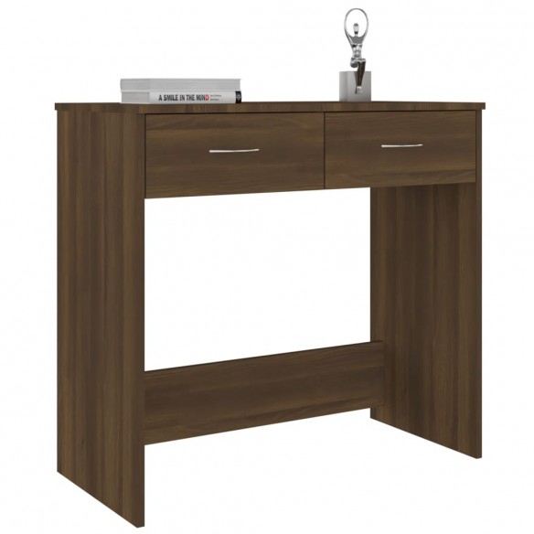 Bureau Chêne marron 80x40x75 cm Bois d'ingénierie