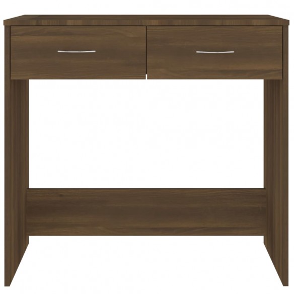 Bureau Chêne marron 80x40x75 cm Bois d'ingénierie