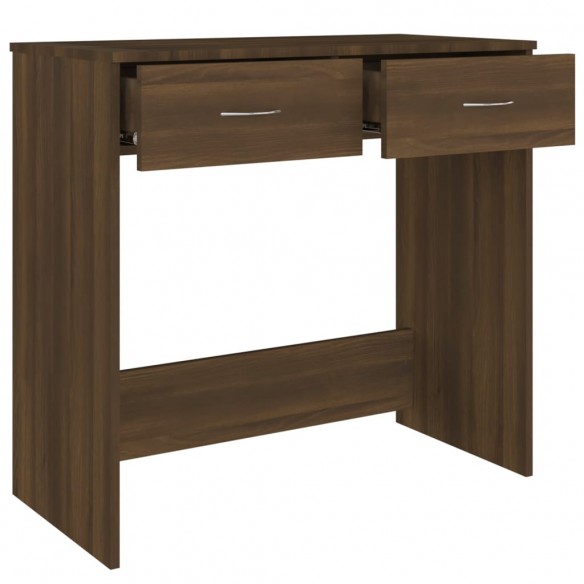 Bureau Chêne marron 80x40x75 cm Bois d'ingénierie