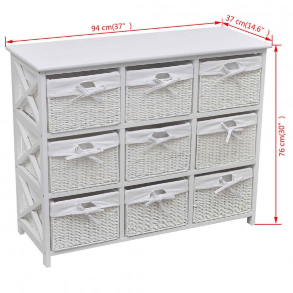 Armoire de rangement Blanc