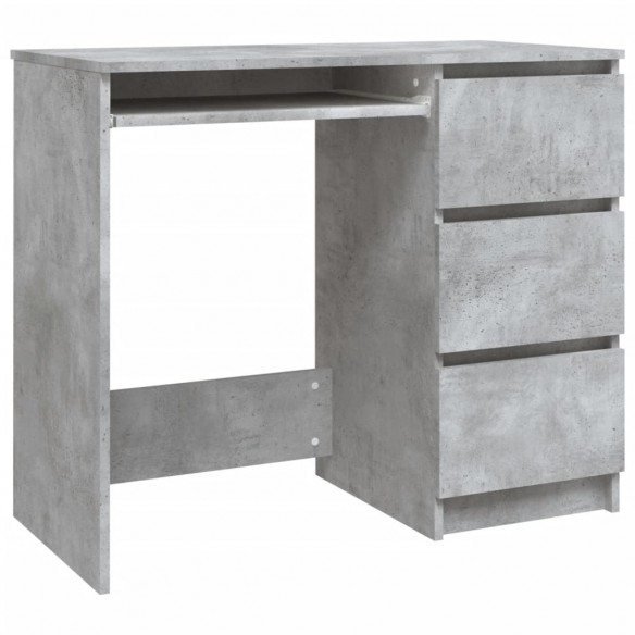 Bureau Gris béton 90x45x76 cm Aggloméré