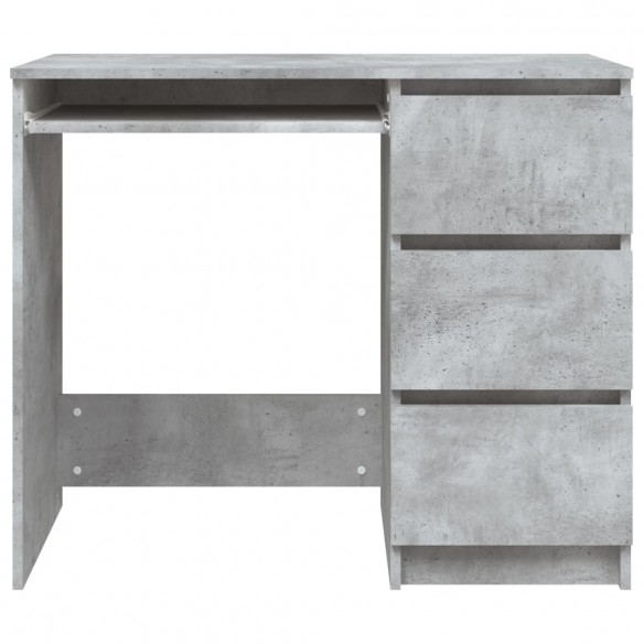 Bureau Gris béton 90x45x76 cm Aggloméré