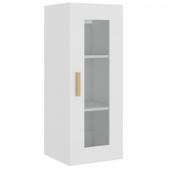 Armoire murale suspendue Blanc 34,5x34x90 cm