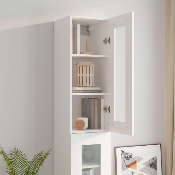 Armoire murale suspendue Blanc 34,5x34x90 cm