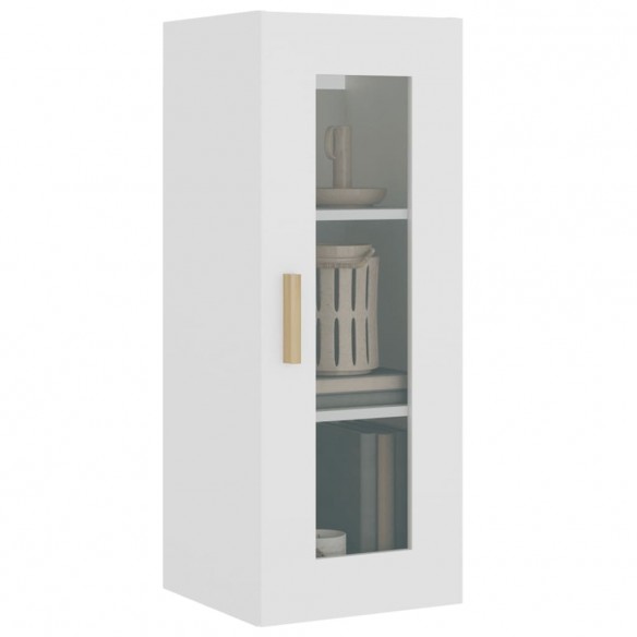 Armoire murale suspendue Blanc 34,5x34x90 cm