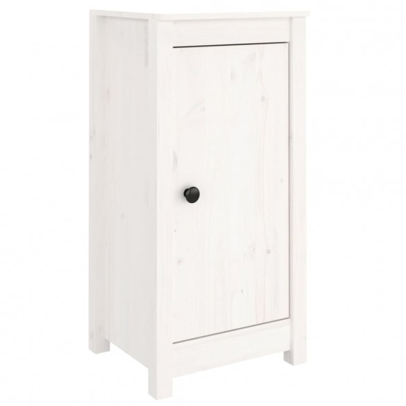 Buffet Blanc 40x35x80 cm Bois massif de pin