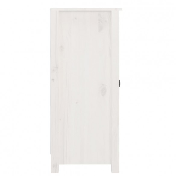 Buffet Blanc 40x35x80 cm Bois massif de pin